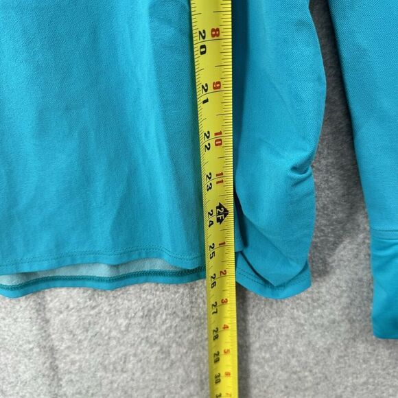 BROOKS Equilibrium Top Women’s Medium Vented Long Sleeve Running 1/2 Zip Blue - Picture 7 of 14